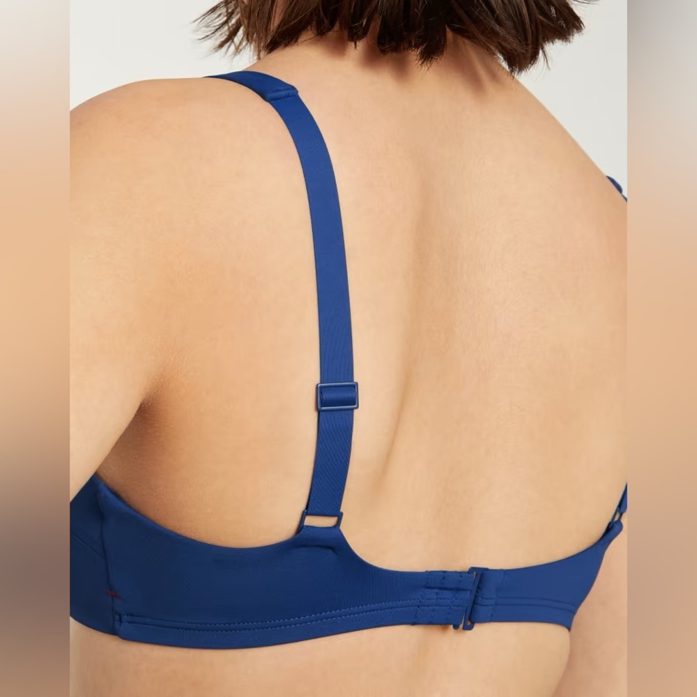 NEW Everlane Womens The Square-Neck Bikini Top Blue Dusk XS - Picture 8 of 16